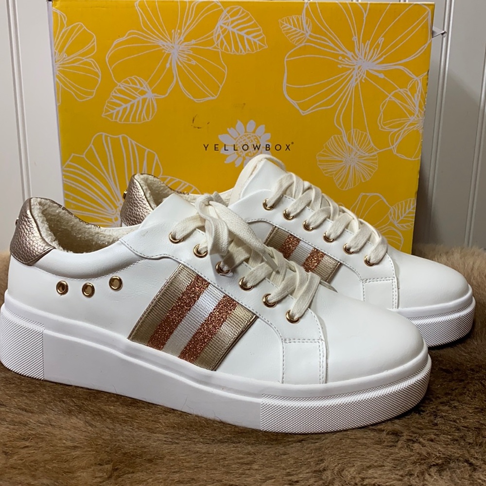 Yellow box Emalia Platino Sneakers 8.5